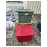 (4) STORAGE TUBS