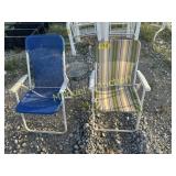 2 LAWN  CHAIR & PLANT STAND