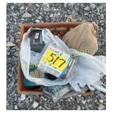CRATE OF ELECTRICAL SUPPLIES , RECEPTACLE  COVERS