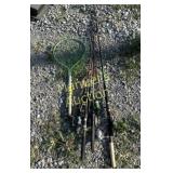 FISHING POLES & DIP NET