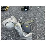 (3) POTTY CHAIRS & WALKER CANE