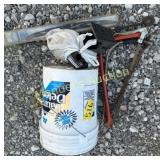 MISC  SHEETROCK TOOLS , (2)  BOW-SAWS & MORE