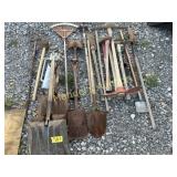 LOT OF MISC YARD TOOLS
