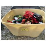TOTE  W /MISC CHRISTMAS DECOR