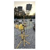(2) SETS FLOOD LIGHTS ON TRI STANDS
