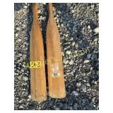 (2) WOODEN  BOAT OARS