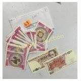 1993 KYRGYZ & POLAND FOREIGN PAPER MONEY