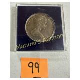 1969 QN ELIZABETH $1 COIN - ENCASED