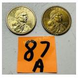 2001-P -2007-D (2) SACAGAWEA $1 COINS