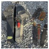CHAINSAW CASE W / CHAINS & CHAINSAW SHARPENER