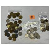 ASS'T FOREIGN  COINS ,GERMANY , IRAQ, RUSSIA