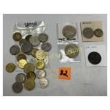 ASS'T FOREIGN COINS ,SPAIN, NEW MEXICO