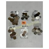 ASS'T FOREIGN COINS , ITALY , SWEDEN,IRELAND &