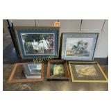 GROUP LOT ASS'T  FRAMED PICTURES ( 3-D + METALIC )