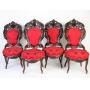 Set- Laminated Rosewood Side Chairs, Attrib Meeks