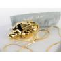 Judith Leiber Gold Frog Minaudiere