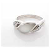 14K White Gold Kabana Saul MOP, Ring