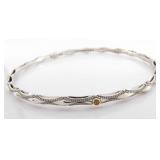 Tacori 18K/Sterling Bangle Bracelet