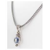 John Hardy London Blue Topaz, Diamond Pendant