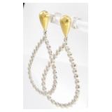 Gurhan Sterling, 22K Drop Earrings