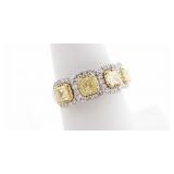 Christopher Designs 18K Yellow/White Diamond Ring