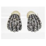 David Yurman Midnight Melange Diamond Huggies