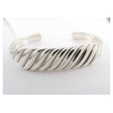 David Yurman Sterling Cable Bangle Bracelet