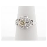 Platinum Vintage Diamond Ring