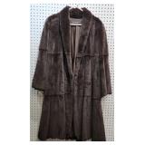 Full Length Brown Sheared Mink Coat
