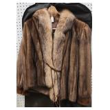 Mink Jacket with Crystal Fox Collar