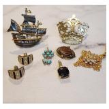 Group of Costume and Commemorative Jewelry