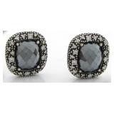 David Yurman 925 Midnight Melange Hematite Earring