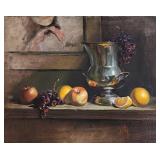Judith Lewis 16x20 O/C Still Life with Fruit