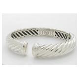 David Yurman Sterling Cable Cuff Bracelet