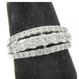 18K White Gold Hearts on Fire Diamond Band Ring