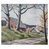 Kenneth Reeve 8x9 W/C Red Barn