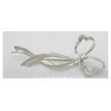 Tiffany & Co Sterling Bow Brooch