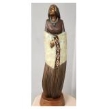 Cliff Fragua Bronze Sculpture, Woman with Blanket