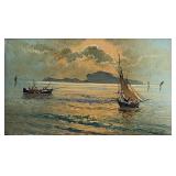 Franklin D Briscoe 4.5x7.5 O/B Sunset Fishing Boat