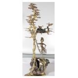 Martin Borja Bronze and Metal Sculpture