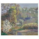 Louis O Griffith 15x18 O/B The Orchard, ca 1930