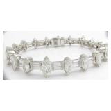 Significant 7ct+ Diamond Platinum Estate Bracelet