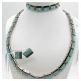 Sterling, Turquoise Jewelry Suite