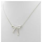 Tiffany & Co. Sterling Bow Necklace