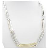 David Yurman Labyrinth Sterling, 18K Necklace