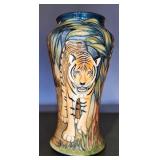 Moorcroft Tiger Vase, with Box