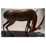 Loet Vanderveen Bronze Gazelle Figure, Ltd Ed
