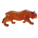 Daum Crystal Pate De Verre Tiger