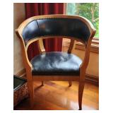 Baker Furniture, Leather Directoire Chair