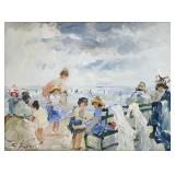 S. Koets, 12x16, O/C, Signed Lower Left, Beach